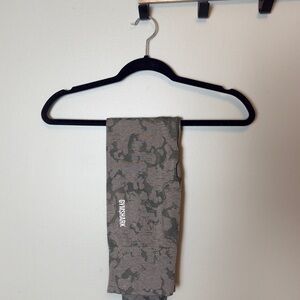 Gymshark Green Camouflage Leggings